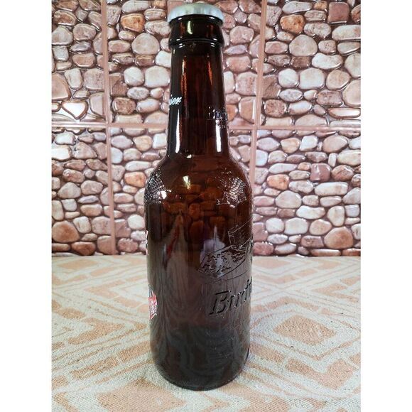 Budweiser Dale Earnhardt Jr Car King Pitcher 15" Glass Beer Bottle 64oz Embossed - Picture 3 of 7